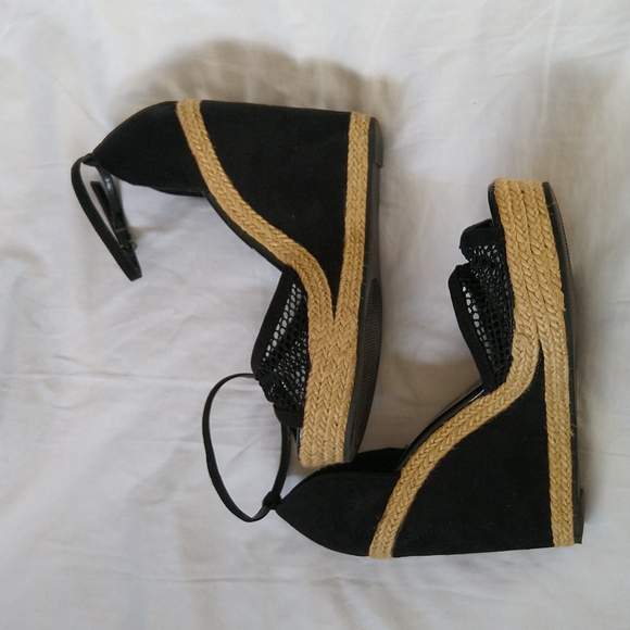 ELLE Espadrille Platform Wedge Sandals - Picture 5 of 6